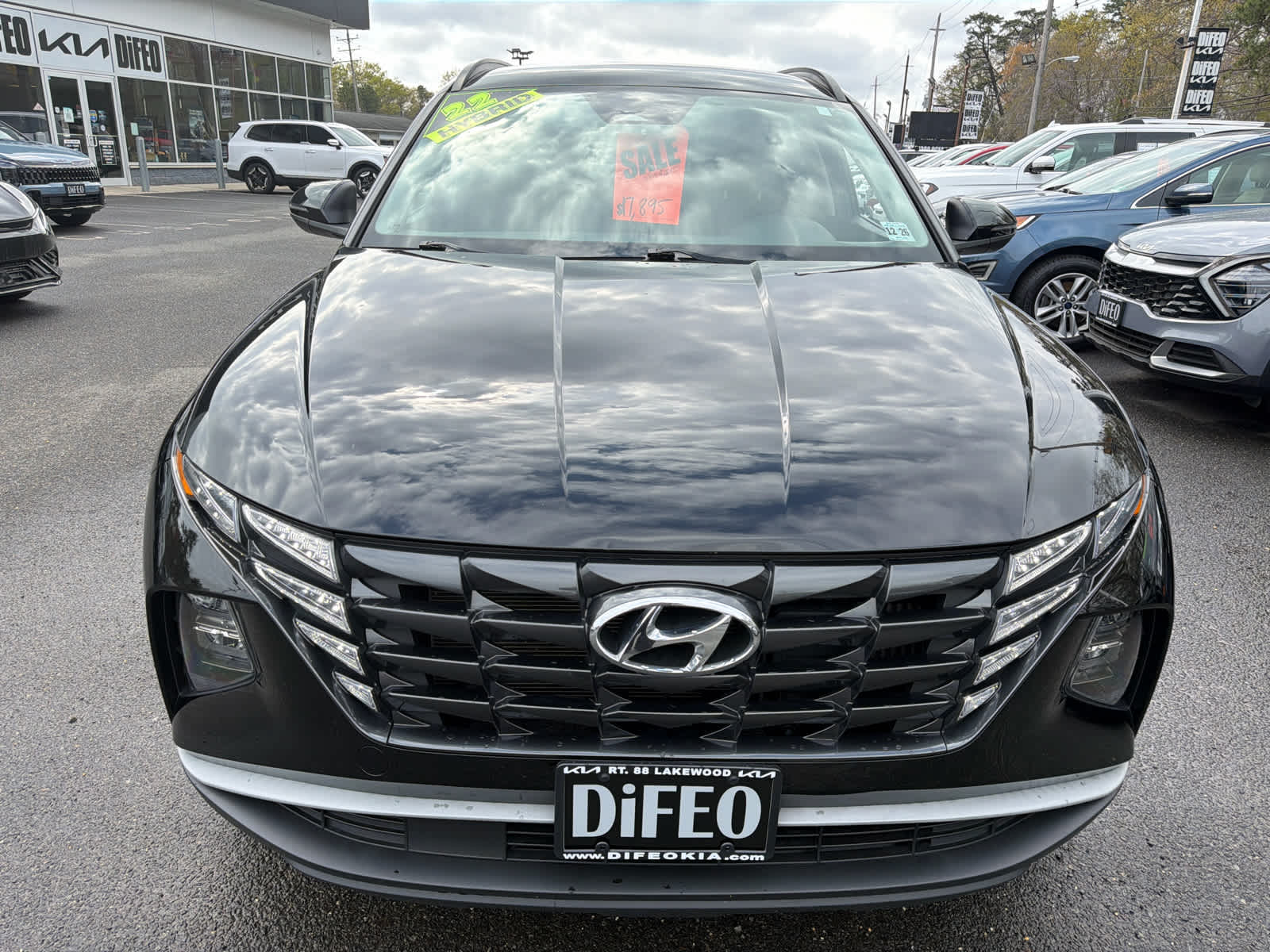 Used 2022 Hyundai Tucson Blue with VIN KM8JBCA10NU043840 for sale in Lakewood, NJ