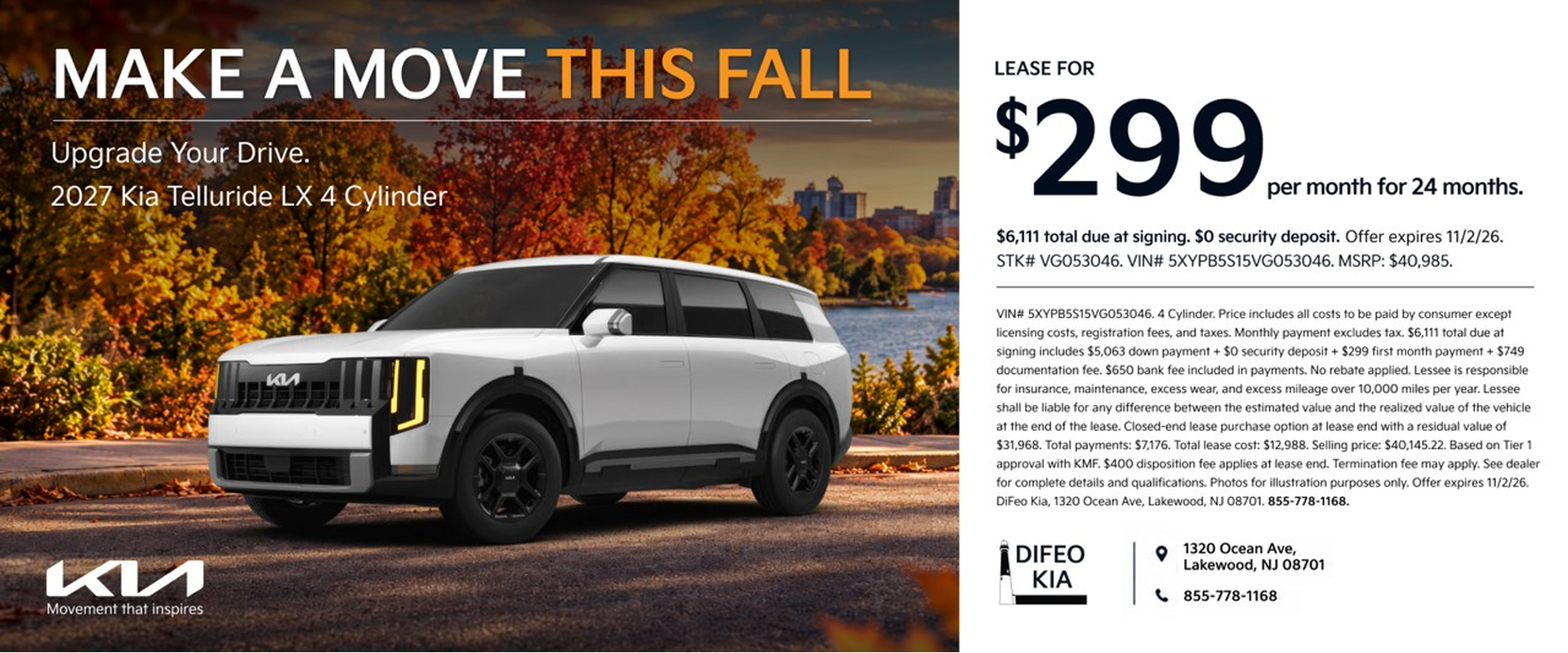 2027 Kia Telluride LX 4 Cylinder